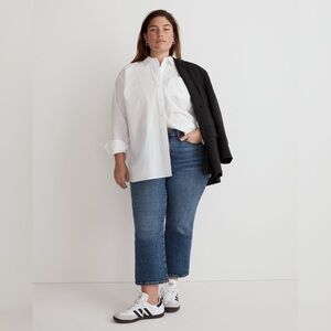 NWT Madewell Plus Cali Demi-Boot Jeans in Glenside Wash